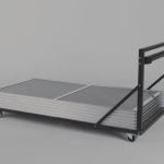 Cloisons modulables Multiflex - chariot de rangement